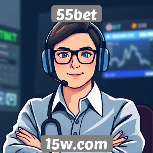 Desempenho do suporte ao cliente da 55bet