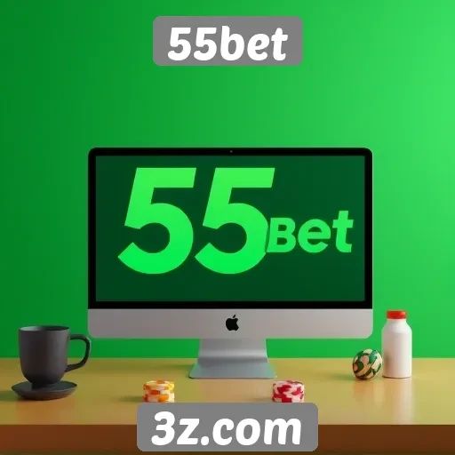Interatividade e design da interface do 55bet
