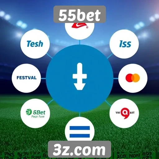 Métodos de pagamento disponíveis na 55bet